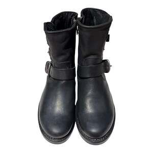 Frye Women's Veronica Belted Short Boot Black Size 5.5 M